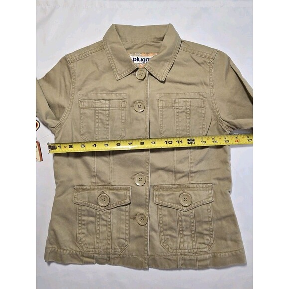 VTG 2000s Khaki Button Up Jacket XS Bella Swan Twilight Aesthetic Grunge Indie - Picture 12 of 15